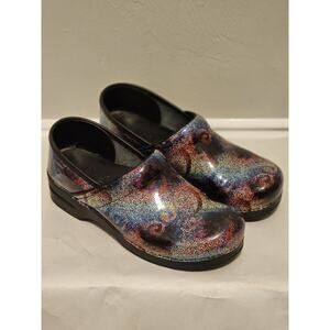 Dansko Professional Clogs Multi Mosaic Patent Leather Size EU 42 US 11.5-12